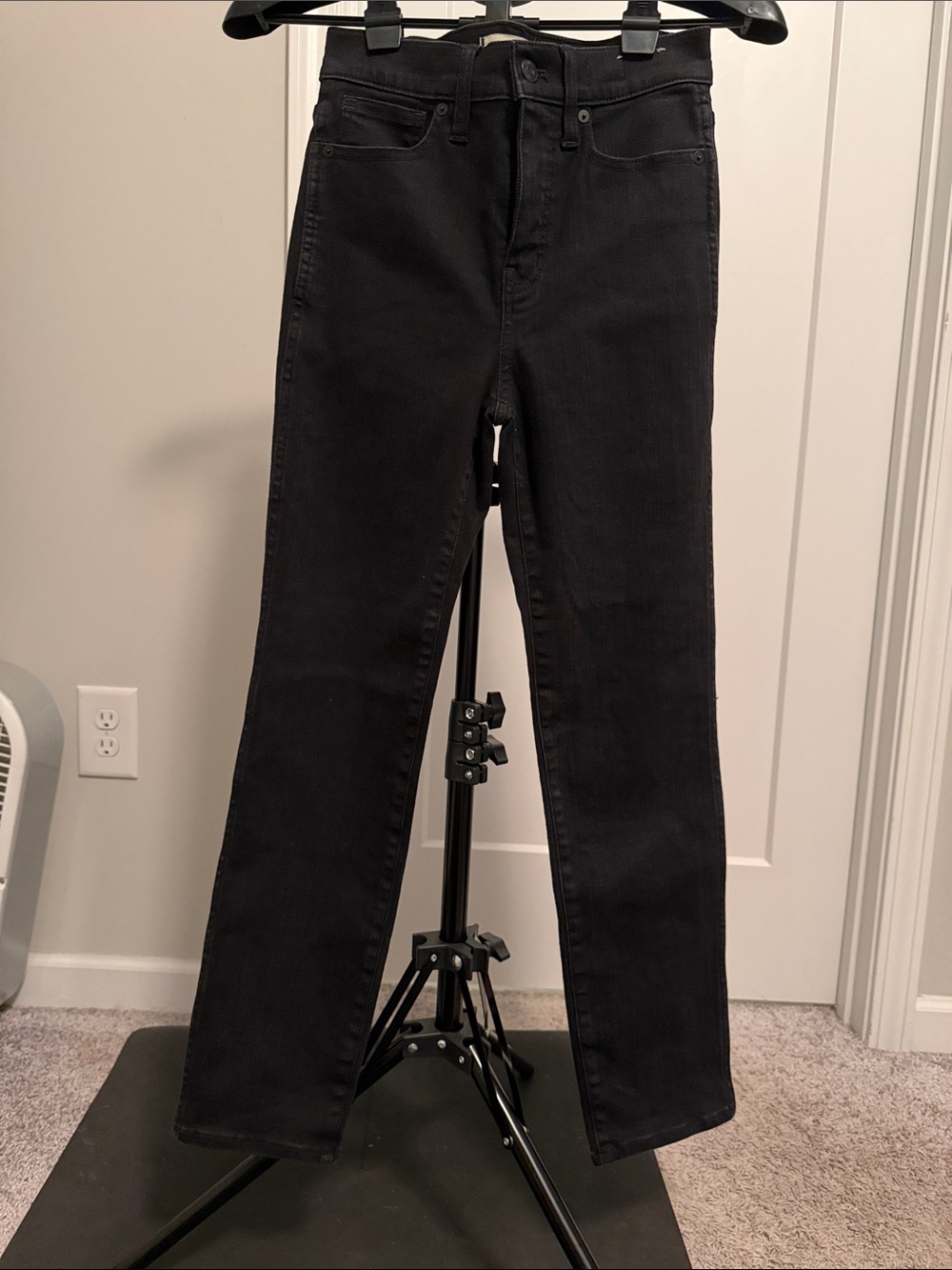 Madewell Black Stovepipe Jeans